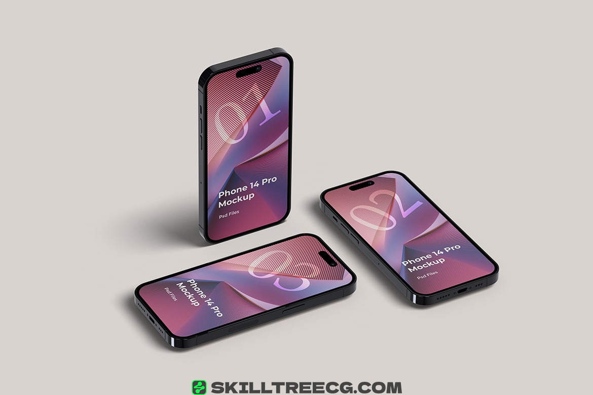 图片[9]-Smartphone 14 Pro Mockup Set（175085）-技能树